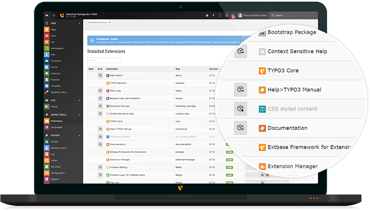 Extensionmanager